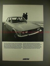 1970 Fiat 124 Sports Coupe Ad - Expect Just One Thing! - $14.99