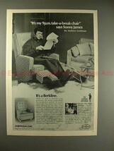 1970 Berkline Recliner Chair Ad w/ Sonny James!! - $14.99
