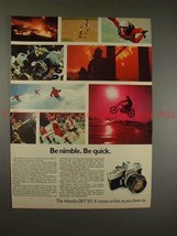 1970 Minolta SR-T 101 Camera Ad - Be Nimble, Be Quick! - $14.99
