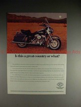 1992 Harley Davidson Electra Glide Sport Motorcycle Ad! - $14.99