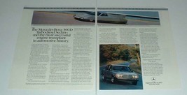 1984 2-page Mercedes 300D Car Ad, w/ C-111/3! - $14.99
