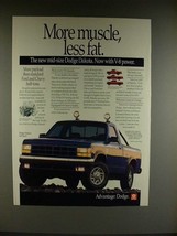 1991 Dodge Dakota 4x4 Sport Truck Ad - More Muscle - $14.99