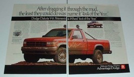 1991 Dodge 4x4 V-8 Truck Ad - Through the Mud! - $14.99
