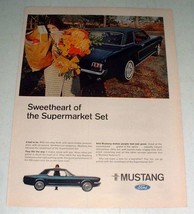 1966 Ford Mustang Car Ad - Sweetheart of Supermarket - $14.99