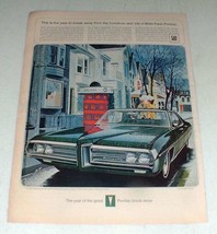1969 Pontiac Bonneville Car Ad - Break Away Humdrum - $14.99