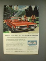 1961 Pontiac Bonneville Sports Coupe Car Ad! - $14.99
