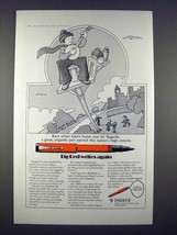 1971 Parker Big Red Pen Ad - Writes Again! - $14.99