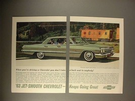 1963 Chevrolet Impala Sport Sedan Car Ad! - $14.99