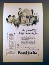 1925 RCA Radiola Super-Heterodyne Radio Ad - The Fun - $14.99