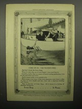 1908 Ivory Soap Ad - Come on In The Water's Fine - $14.99