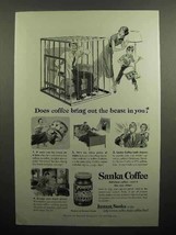 1951 Sanka Coffee Ad - Does Coffee Bring Out the Beast? - $14.99
