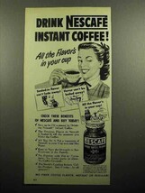 1951 Nescafe Instant Coffee Ad - Drink - $14.99