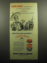 1957 Chase &amp; Sanborn Instant Coffee Ad - Flavor Break - $14.99