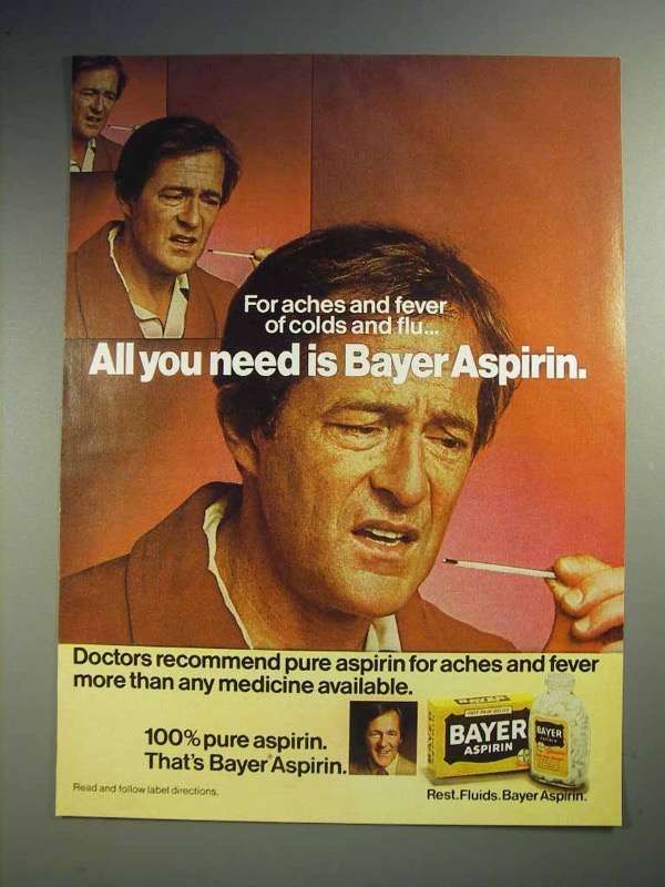 1979 Bayer Aspirin Ad All You Need 197079