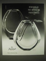 1988 Baccarat Neptune Crystal Ad - For Perfectionists - $14.99