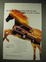 1998 GMC Sierra Truck Ad - Stand Apart From the Herd - $14.99