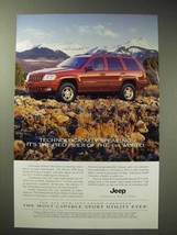 1999 Jeep Grand Cherokee Limited Ad - Pied Piper of 4x4 - £11.09 GBP