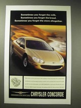 1999 Chrysler Concorde Lxi Car Ad - $14.99
