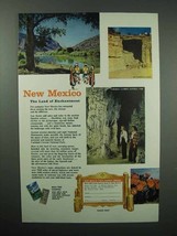 1956 New Mexico Tourism Ad - Kit Carson&#39;s Cave - $14.99