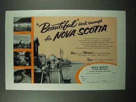 1956 Nova Scotia Tourism Ad - Beautiful - $14.99