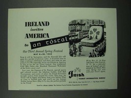 1955 Ireland Tourism Ad - Invites America to An Tostal - $14.99