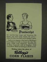 1936 Kellogg's Corn Flakes Cereal Ad - Postscript - $14.99