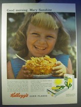 1956 Kellogg's Corn Flakes Cereal Ad - Mary Sunshine - $14.99