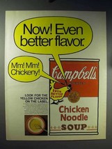 1971 Campbell's Chicken Noodle Soup Ad - Now Even Better Flavor - $14.99