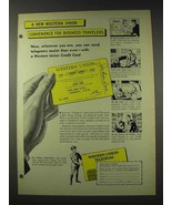 1948 Western Union Telegram Credit Card Ad - $14.99