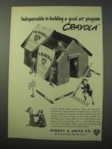 1951 Crayola Crayons Ad - Building a Good Art Program - $14.99