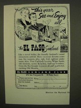 1954 El Paso Texas Ad - This Year See and Enjoy - $14.99