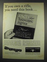 1961 Bausch &amp; Lomb Balvar 8 Scope Ad - Own a Rifle - $14.99