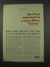 1961 Du Pont Lycra Ad - Will Do For Your Figure - $14.99