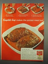 1963 Campbell&#39;s Tomato Soup Ad - Juciest Meat Loaf - $14.99