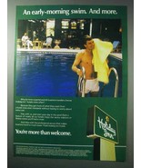 1986 Holiday Inn Ad - An Early-Morning Swim - $14.99