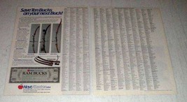 1987 Hoyt / Easton Bow Ad - Ram Hunter, Ram Reflex - $14.99