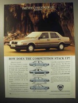 1987 Lancia Thema i.e. Car Ad - Competition Stack Up - $14.99