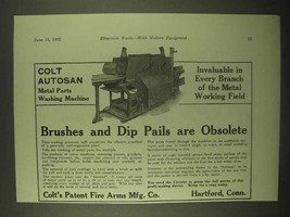 1922 Colt Autosan Metal Parts Washing Machine Ad - Obsolete - $14.99