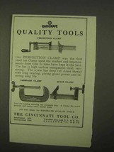 1922 Cincinnati Tool Ad - Carriage Clamp, Quick Clamp - $14.99
