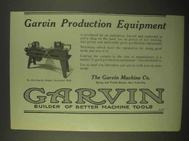 1922 Garvin No. 00-8 Garvin Duplex Horizontal Drill Ad - $14.99