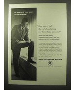 1964 Bell Telephone Ad - Cut the Cost of Contacting - $14.99
