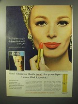 1964 Cover Girl Lipstick Ad - Glamour Good For Lips - $14.99