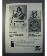 1966 General Dual 90 Tire Ad - Sitting on Cloud 9 - $14.99