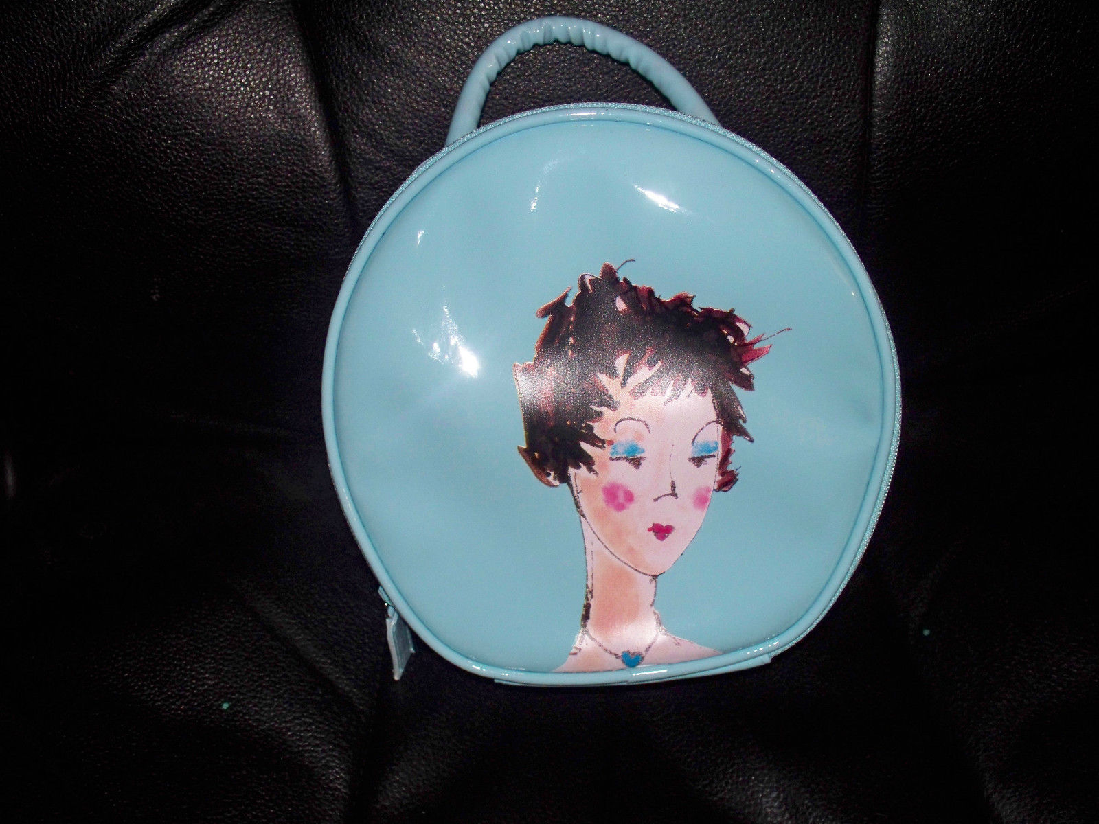 Sephora Girls Vintage Round Cosmetics Case Makeup Bags & Cases