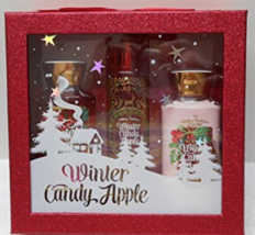 Bath &amp; Body Works Winter Candy Apple 3 Piece Gift Set New in Box 10 oz ,... - $49.99