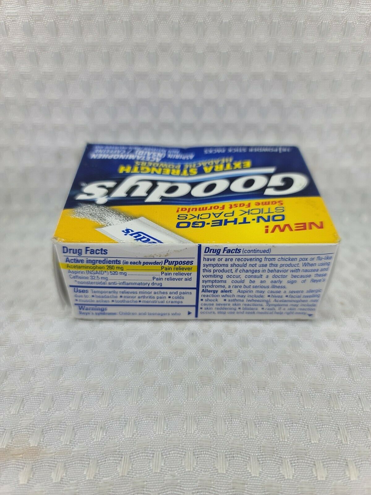 Goody's Extra Strength Powders Aspirin & Caffeine (2 Pack, 36ct) EXP