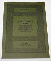 Sothebys Auction Catalogue Catalog British Irish Ceramics London 24 July... - $12.82