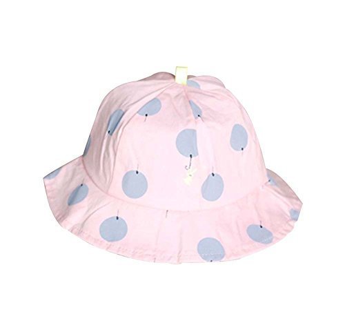 Sun-resistant Pure Cotton Comfortable Ventilate Bucket Hat/Kid Cap,Pink