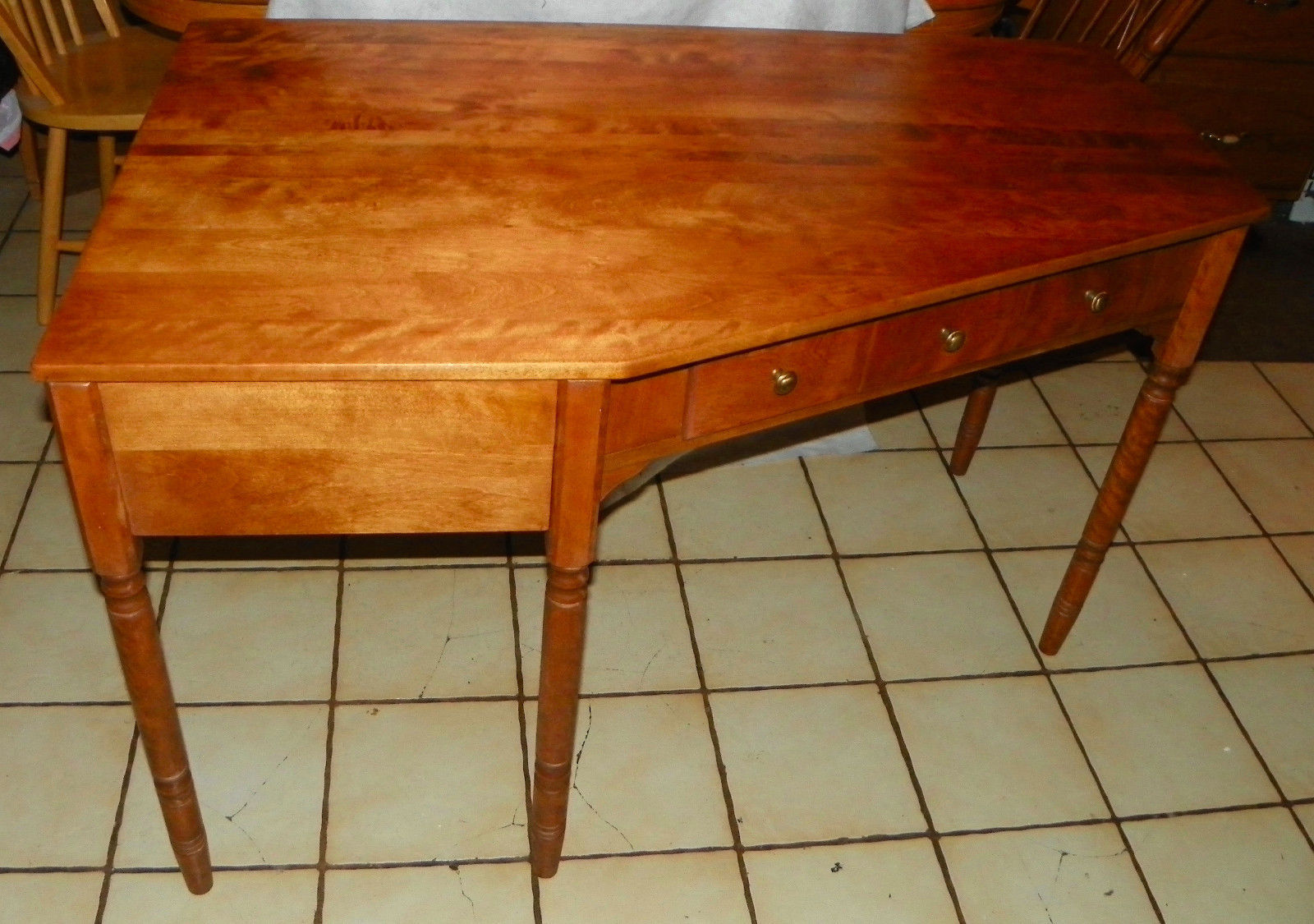 Maple Ethan Allen Mid Century Corner Desk And 50 Similar Items