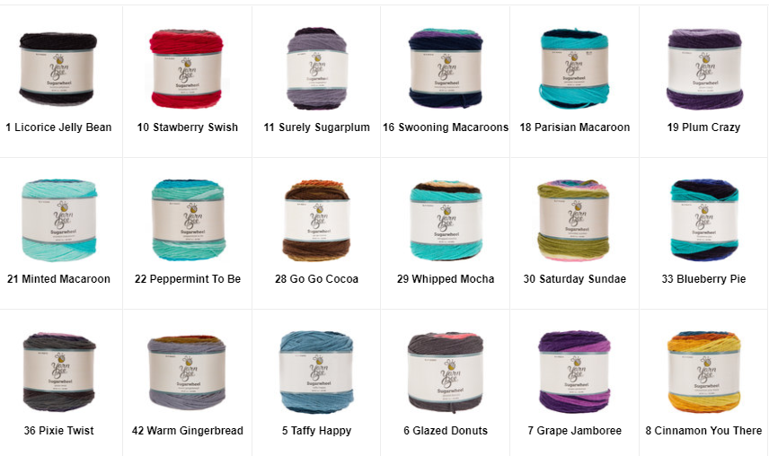 Yarn Bee Sugarwheel Yarn Various Colors! New! Price Per Skein Yarn